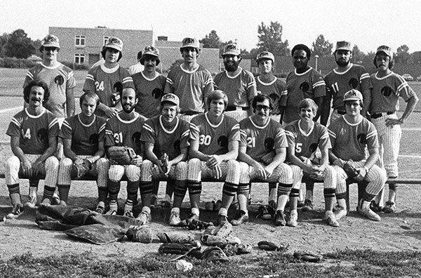 Group Picture of 1973 Softball Team Called 