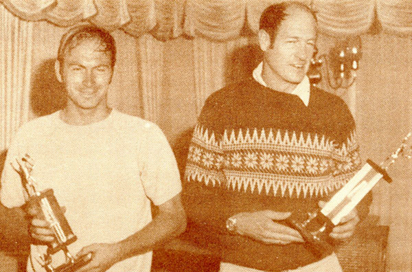 Image of Dr. John McLean and Roger Watters (M3) with Trophies