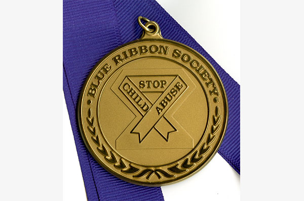 Image of medal for the Blue Ribbon Society