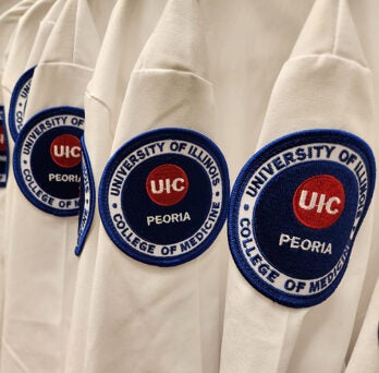 University of Illinois College of Medicine Peoria White Coat patch 