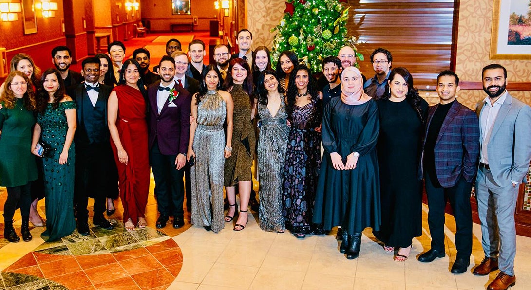 Internal Medicine Residents at the annual holiday party